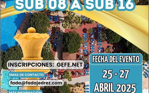 CONVOCATORIA DE LOS CAMPEONATOS DE ANDALUCIA SUB 8 A SUB 16 – 2025